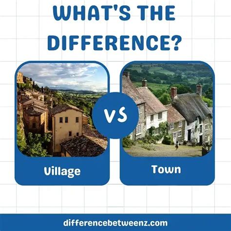 What is the difference between a village .